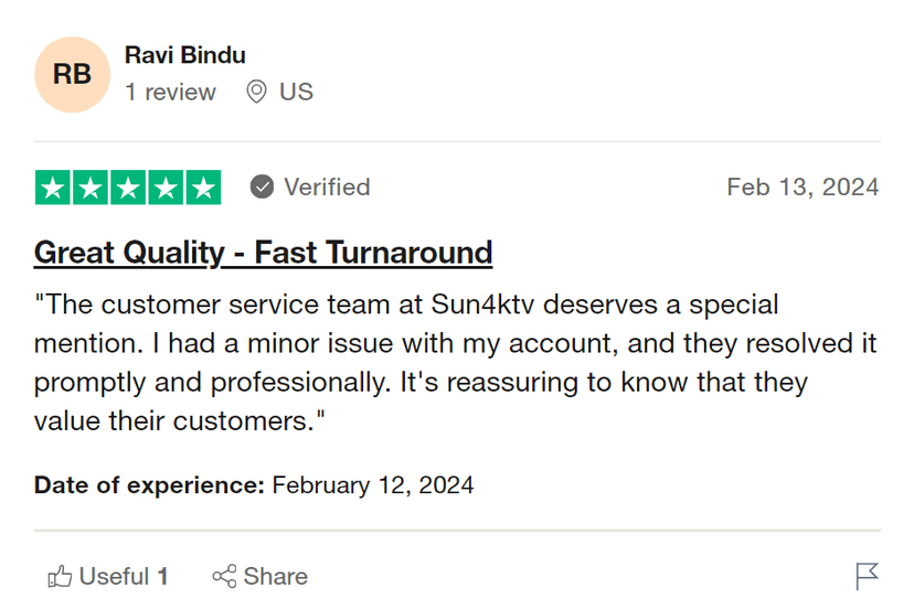 Client Feedback Ravi Bindu